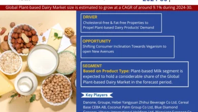 Photo of Global Plant-based Dairy Market Poised for Sustainable Expansion: Forecasts 9.1% CAGR from 2024 to 2030.