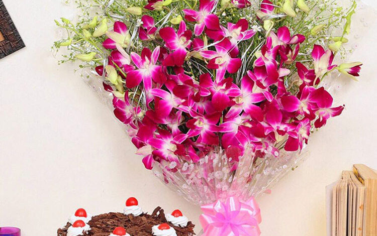 Flowers And Cake